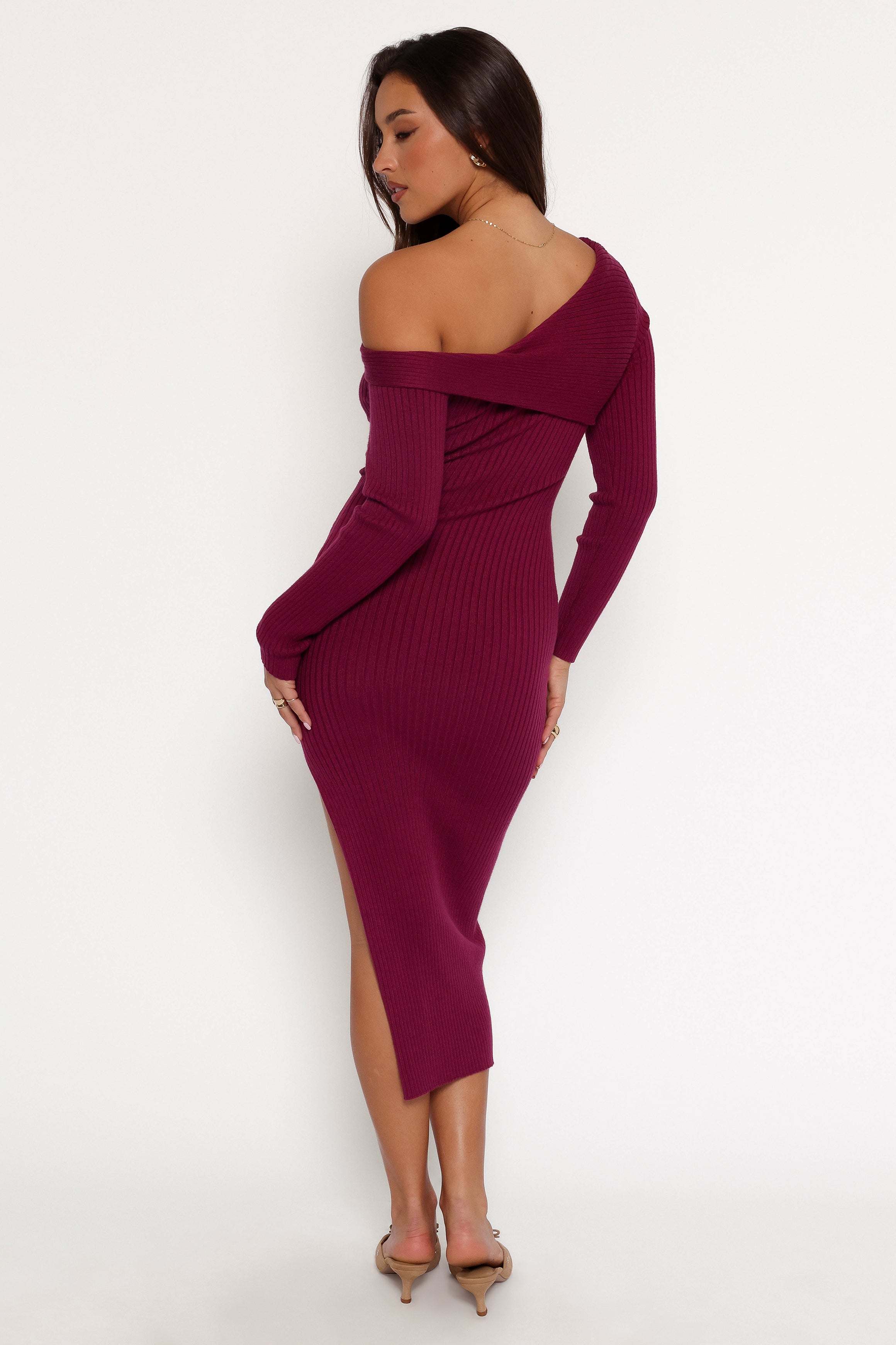 Cammie Long Sleeve Midi Dress - Fuchsia - M/L - Image 18