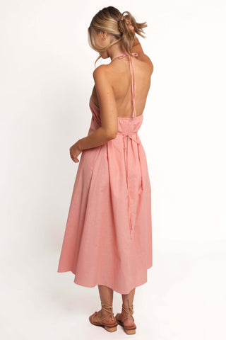 Nadine Halterneck Midi Dress - Pink - XL - Image 23